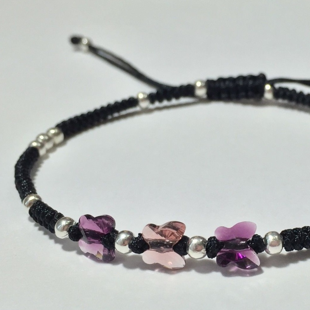 Crystal Butterfly Bracelet - Picture 3 of 3